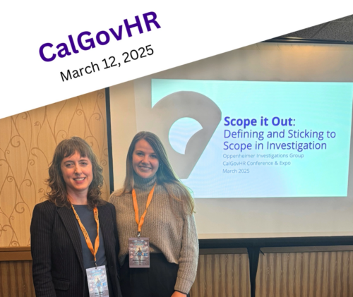 Ilona Turner and Madeline Buitelaar speak at CalGovHR Conference