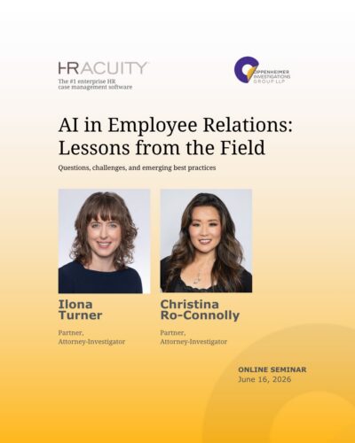 HR Acuity Presents AI in Employee Relations: Lessons from the Field